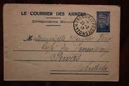 1917 Privas Ardèche (07) Café Des Tramways Soldat Cover WW1 WK1 SP 170 FM - Oorlog 1914-18