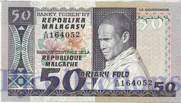 MADAGASCAR 50 FRANCS 1974 PICK 62a UNC - Madagascar