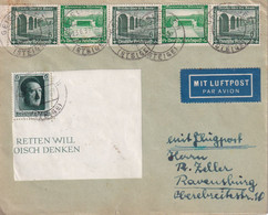 ALLEMAGNE 1937 PLI AERIEN DE GEISLINGEN - Storia Postale