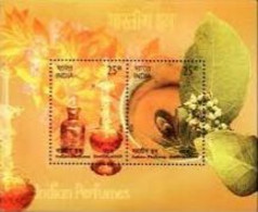 India 2019 Miniature Tin - Indian Perfumes - Sandalwood Fragrance - Scented - Miniature Sheet MS MNH - Oddities On Stamps