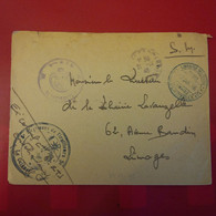 LETTRE POUR LIMOGES CACHET REGIMENT DE TIRAILLEURS SENEGALAIS LE COLONEL - Lettres & Documents