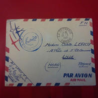 LETTRE LA PECHERIE TUNISIE POUR LILLE CACHET MARINE - Cartas & Documentos