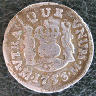 Mexique 1/2 Real 1753 M, Mo. Ferdinand VI. KM# 67.1 , En Argent - México