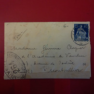 LETTRE SUISSE DELEGUE DU GOUVERNEMENT SUISSE AUPRES DES PRISONNIER DE GUERRE POUR MONTPELLIER CACHET OUVERT - Briefe U. Dokumente