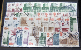 Great Britain GB - Small Batch Of 30 Stamps "castle" Of EII  Used - Andere & Zonder Classificatie