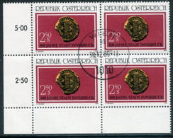 AUSTRIA 1980 Europa: 800th Anniversary Of Innsbruck Block Of 4 Used.  Michel 1647 - Oblitérés