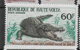 Upper Volta Mnh ** 8 Euros 1965 (two Scans) Tiger Crocodile - Haute-Volta (1958-1984)