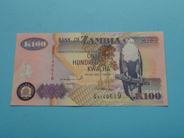 100 One Hundred KWACHA > Bank Of ZAMBIA 1992 ( C/M5149619 ) ( For Grade, Please See Photo ) UNC ! - Sambia