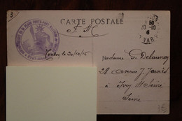 1915 Place Forte Fort Militaire Toulon WW1 WK1 FM Cap Brun Cpa - WW I