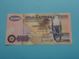 100 One Hundred KWACHA > Bank Of ZAMBIA 1992 ( C/M5149124 ) ( For Grade, Please See Photo ) UNC ! - Zambia