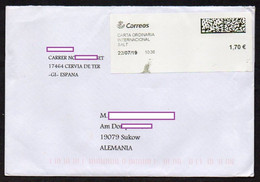Spanien 2019  Brief/ Letter    Label  SALT  1.70€ - Lettres & Documents