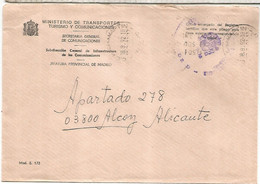 CC CON FRANQUICIA DE CORREOS MADRID INFRAESTRUCTURAS - Postage Free