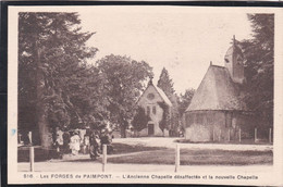 35 - Les Forges De Paimpont - L'ancienne Chapelle Désaffectée Et La Nouvelle Chapel - Paimpont