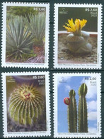 BRAZIL 14/2022  -  Fauna And Flora — Succulents  - Singles 4v  - MINT - Unused Stamps