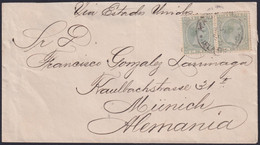 1891-H-23 CUBA ESPAÑA SPAIN 1891 ALFONSO XIII COVER HABANA TO MUNICH GERMANY. - Voorfilatelie