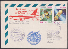 1989-PV-7 CUBA 1989 FIRST FLIGHT HAVANA - MEXICO CITY. - Poste Aérienne