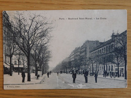 75 - PARIS LE BOULEVARD Saint Marcel Les Ecoles Dechirée En Bas Milieu - Sin Clasificación