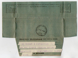 TB 3595 - 1950  - Télégramme De MUENCHEN ( MUNICH ) Allemagne Pour Mme & Mr G. VAINEAU à CLICHY - 1921-1960: Période Moderne