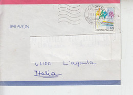 FINLANDIA  1983 - Lettera Per Italia -  Unificato 889 Comunicazioni - Lettres & Documents