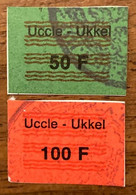 Fiskalmarken / Revenue Stamp Belgien Ukkel / Uccle - Marken