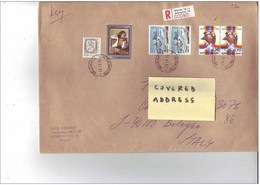 FINLANDIA 1975 -  Yvert  721-728-731-  Busta Viaggiata Per La L'Italia - Raccomandata - Briefe U. Dokumente