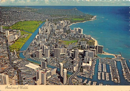 014437 "HAWAII - HONOLULU - WAIKIKI BEACH AND DIAMOND HEAD"  VEDUTA. CART NON SPED - Honolulu