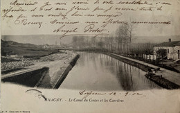 Chagny - Le Canal Du Centre Et Les Carrières - Pierres - Lavoir Laveuse - Chagny