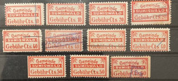 Fiskalmarken / Revenue Stamp Switzerland - Gemeinde Sumiswald BE - Revenue Stamps