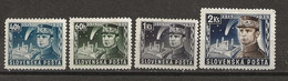 Slovaquie N° 32, 33, 34, 35 * (1939) - Ungebraucht