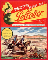 Buvard Biscottes Pelletier, Feuilletées. Charge Des Chasseurs à Rezonville, 1870 - Biscotti