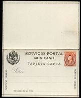 Mexico Letter Card MEPSI #LC2a Thick Card Mint 1886 - Mexico