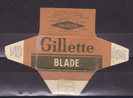 Razor Blades Old Vintage Cover Only Gillette Blade USA - Lames De Rasoir