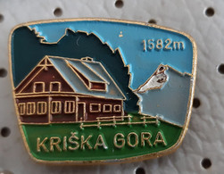 Kriska Gora 1682m Mountain Lodge Alpinism, Mountaineering Slovenia Pin - Alpinism, Mountaineering