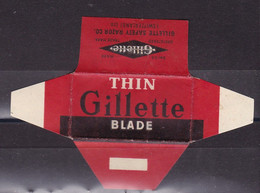 Razor Blades Old Vintage Cover Only Thin Gillette Swiss - Lames De Rasoir