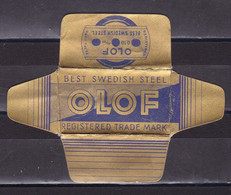 Razor Blades Old Vintage Cover Only Olof - Lames De Rasoir