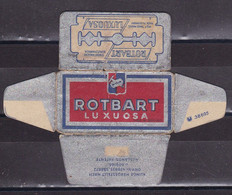 Razor Blades Old Vintage Cover Only Rotbart Luxuosa Germany - Lames De Rasoir