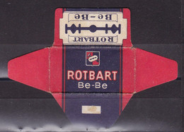 Razor Blades Old Vintage Cover Only Rotbart Be Be - Lames De Rasoir