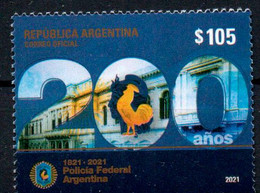 Argentina 2021 ** 200 Years Of The Federal Police (1821-2021). 200 Años De La Policía Federal (1821-2021). - Unused Stamps