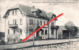 AK Friedersdorf Restaurant Gasthof Haltestelle Bahnhof ? A Frauenstein Pretzschendorf Klingenberg Colmnitz Hartmannsdorf - Frauenstein (Erzgeb.)