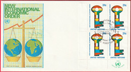 FDC - Enveloppe - Nations Unies - (New-York) (11-1-80) - New International Economic Order (2) (Recto-Verso) - Storia Postale