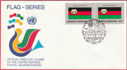 FDC - Enveloppe - Nations Unies - (New-York) (18-9-87) - Flag-Series - Afghanistan (2) (Recto-Verso) - Brieven En Documenten