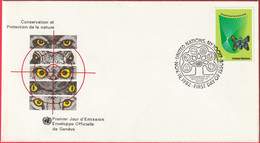 FDC - Enveloppe - Nations Unies - (New-York) (19-11-82) - Conservation Et Protection De La Nature (1) (Recto-Verso) - Brieven En Documenten