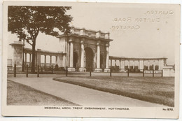 Memorial Arch, Trent Embankment, Nottingham - Nottingham