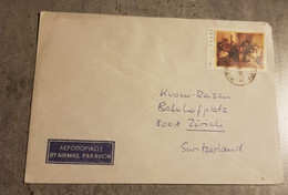 GREECE AIR MAIL LETTER ENVELOPPE CIRCULED SEND TO SWITZERLAND - Cartas & Documentos