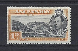 ASCENSION....KING GEORGE VI..(1936-52.)..."..1938..".....1d.......SG39a......(CAT.VAL.£14...)......MH.... - Ascension (Ile De L')