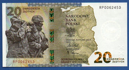 POLAND - P.W196 –  20 Złotych 2022 UNC, Serie RP0062453 - "Defense Of The Polish Eastern Border" Commemorative In Folder - Pologne