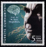 Türkiye 2022 Mi 4711 MNH Prof Dr Gazi Yaşargil, Neurosurgeon Of The Century, Physician, Medicine - Ungebraucht