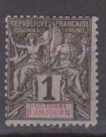 ANJOUAN          N°  YVERT 1  NEUF AVEC CHARNIERES     ( CHARN 05/14 ) - Unused Stamps