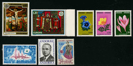 ANDORRE FRANCAIS - ANNEE COMPLETE 1975 - YT 243 à 250 ** -  TIMBRES NEUFS ** - Full Years