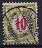 Portomarke Zumst. 18D / Michel 18AX - Typ 2 K (grünoliv) Stempel WILLISAU - Postage Due